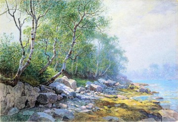  Haseltine Tableaux - Seal Harbour Mount Désert Maine paysage Luminisme William Stanley Haseltine